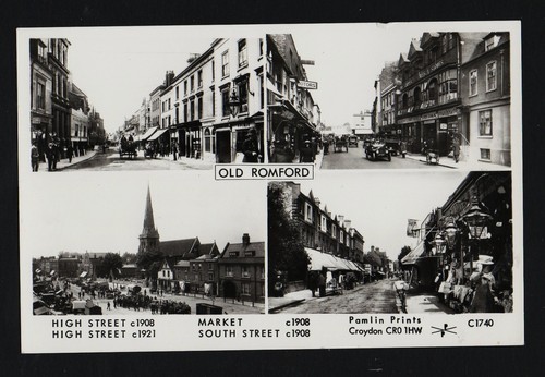 Old postcard romford 4 - old, romford.