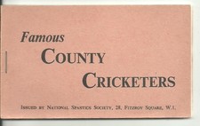 1958 Famous County Cricketers - Set of 24 Cards - In Booklet - Spastics Society