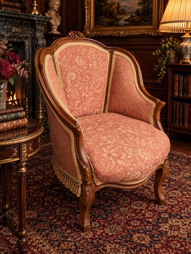 Antique french style bergere - french,