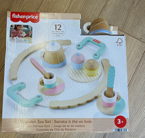 Fisher price wooden tea - wooden,