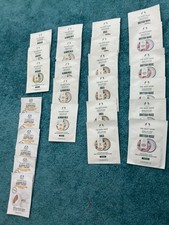 A selection of Body Shop body butter and body yoghurt sample sachets