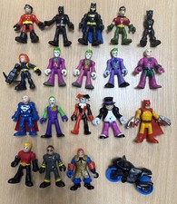 Imaginext DC Batman Figures Joker Penguin Harley Quinn Robin Superman Fr Playset