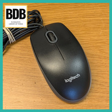Logitech USB Optical Wired Mouse B100 Corded Computer PC Laptop Desktop
