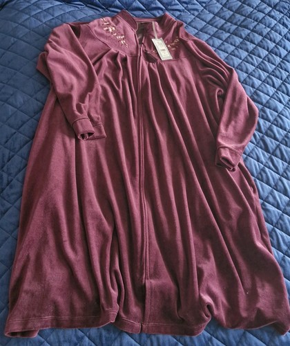 Plum velvet zipped - m&s,