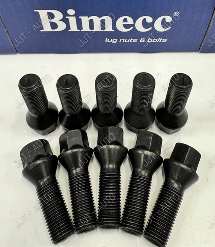 Alloy wheel bolts black - alloy, fits