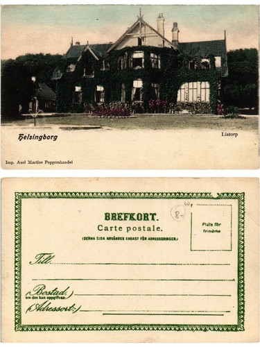Old postcard helsingborg - ak,
