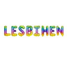 LESBIHEN 16" Rainbow Multi