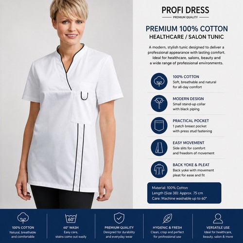 Womans cotton nurse - nurse, tunic