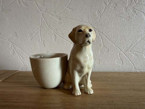Quail pottery gold labrador - pottery,
