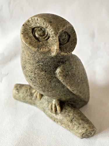 Vintage small stone - small, owl