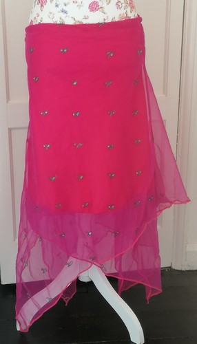 Indian pink handkerchief - indian, skirt