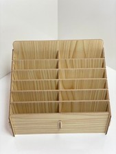 Wooden Desktop Storage Box Mobile Phone Management Storage Box Office Classroom