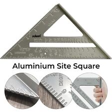 Rolson 7" Aluminium Triangle Set Carpenter Square Mitre Guide for Roofing Rafter