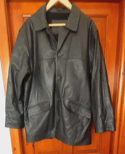 Vintage men black - , leather