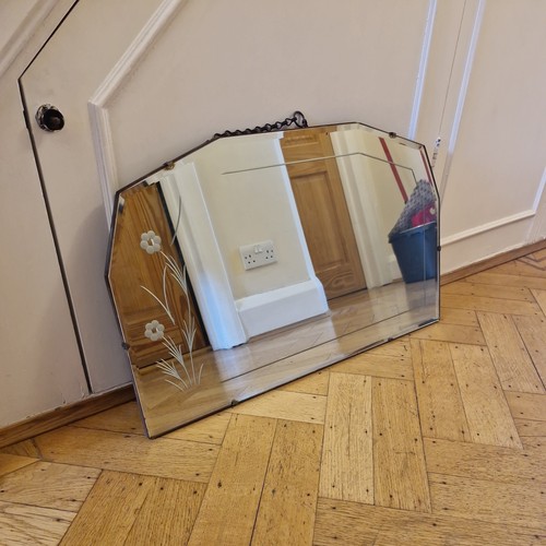 Vintage bevelled edge etched - edge,