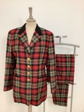 Vintage 1980s Mondi suit tartan check statement 2 piece jacket & trousers #V3