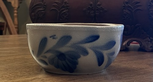 Salmon pottery cereal - pottery,