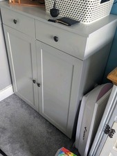 cupboard /sideboard used (one door bracket wonky quick fix)