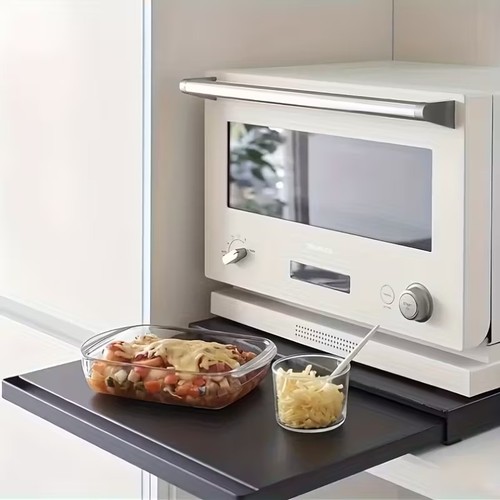 Microwave shelf with - microwave, sliding
