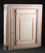 1903 ST LEGER, WAR SKETCHES, EDITION DE LUXE, SIGNED BY AUTHOR, BOER WAR, 1st ED
