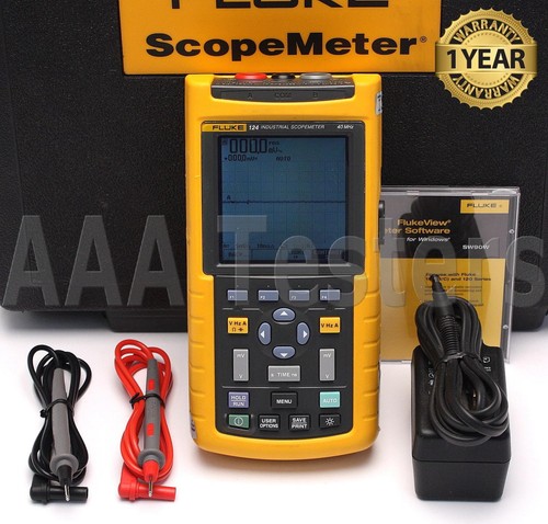 Fluke 124 scopemeter 25ms - fluke,