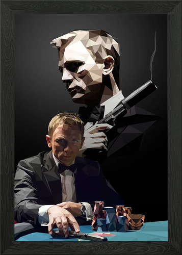 James bond framed wall - james,