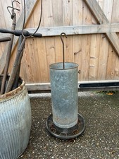 galvanised poultry feeder