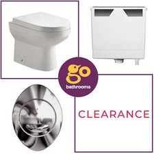 White Toilet Back To Wall