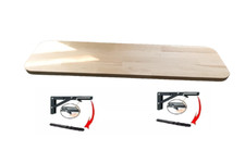 LONG SOLID OAK FOLDING SHELF +