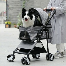 Large pet dog stroller puppy - large,