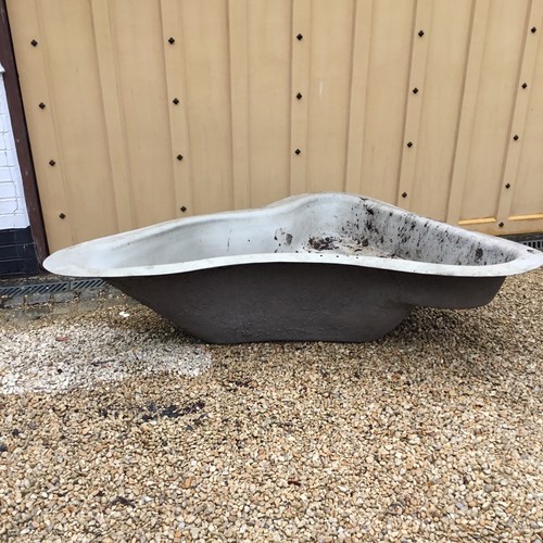 Fibreglass fish pond grey - fibreglass, pond.