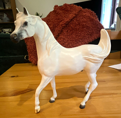 Grey white arabian - grey/white, breyer