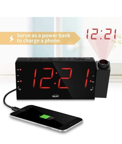 Inlife projection alarm clock - inlife,