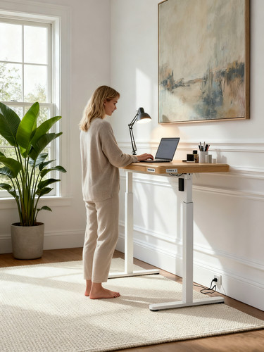 Electric standing desk with - standing,