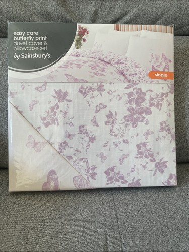 Easy care butterfly print duve - butterfly,