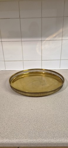 Vintage round brass gallery - round,