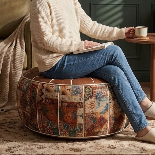 Retro style ottoman seat - style,