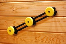 VINTAGE 43cm Mid Century Coat Hooks - French Metal Hanger Wall Decor Sputnik