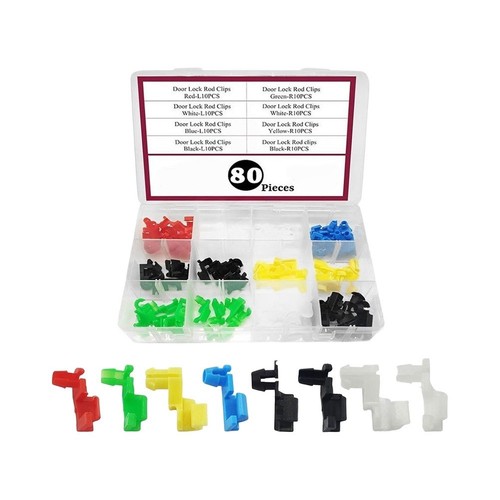 Piece door lock rod - lock, clip
