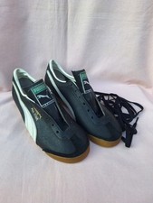 VINTAGE 1970,s OLD UNUSED STOCK PUMA ALL STAR TRAINERS SIZE 4 WITH STORAGE WEAR.