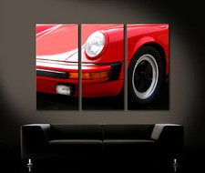 Red Porsche 911 Targa Canvas