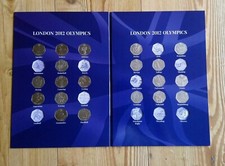 Olympic 50p pence coins - olympic,