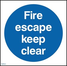 Fire escape keep - fire,