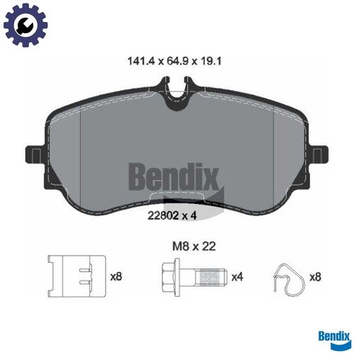 Brake pad set - brake, disc