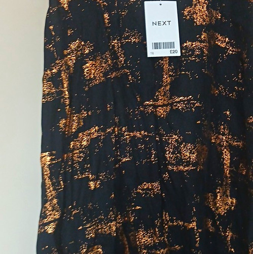 Next black gold viscose vest - next,