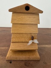 Hand-Made Oak Beehive Incense Cone/Pastille Burner