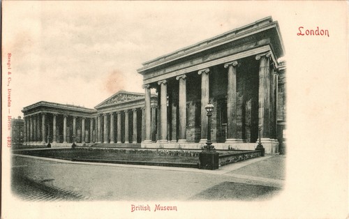 British museum london postcard - british,