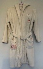 Disney Store Dressing Gown size Large Ivory Winnie the Pooh balloon Soft Adult