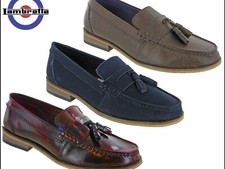 Lambretta Portobello Tasseled Loafer King BORDO HI SHINE, UK 15, EU 50, BNWT