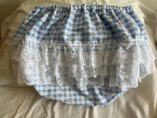 ABDL Frilly Daisy Gingham  Nappy Covers Pants Large 34-38 NOT WATERPROOF
